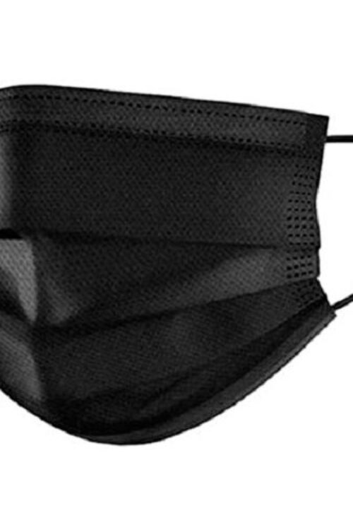 Black Adult Surgical Mask