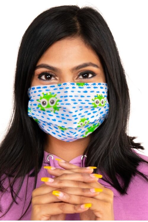 Adult 3 ply printed Surgical mask with Nose strips (Corona Collection)